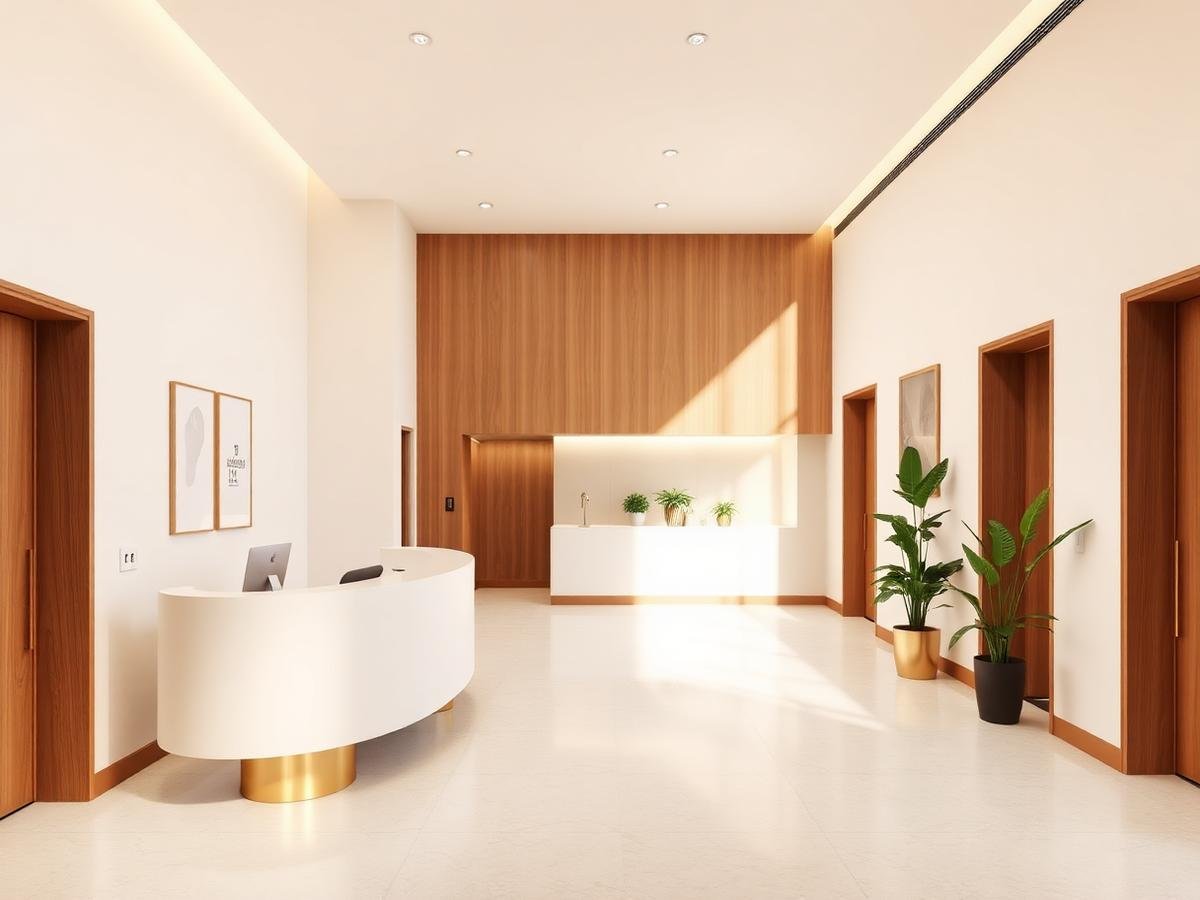 Recepção da clínica Face Doctor Niterói